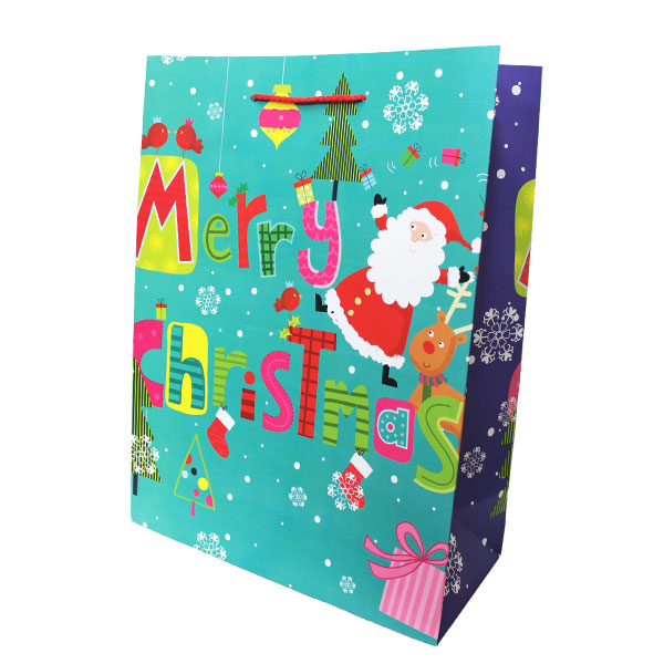 Bolsa de regalo Merry Christmas colores